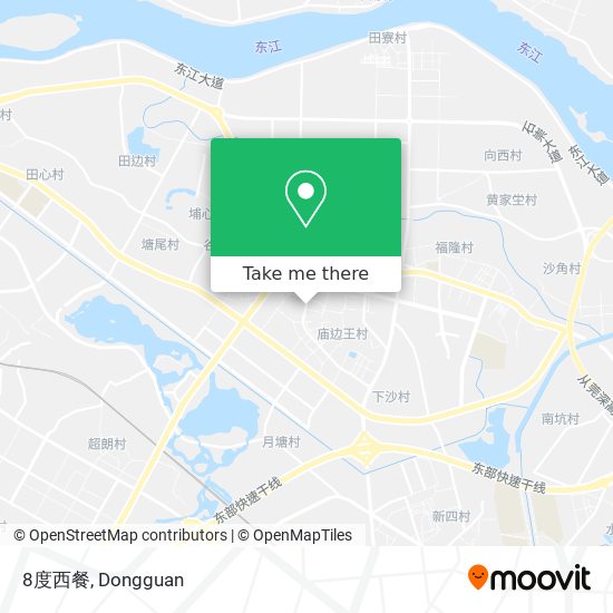 8度西餐 map