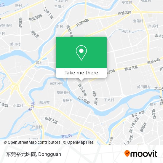 东莞裕元医院 map