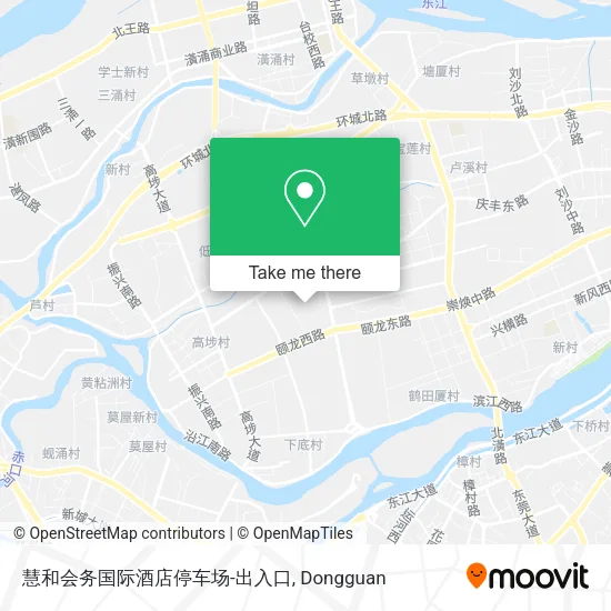 慧和会务国际酒店停车场-出入口 map
