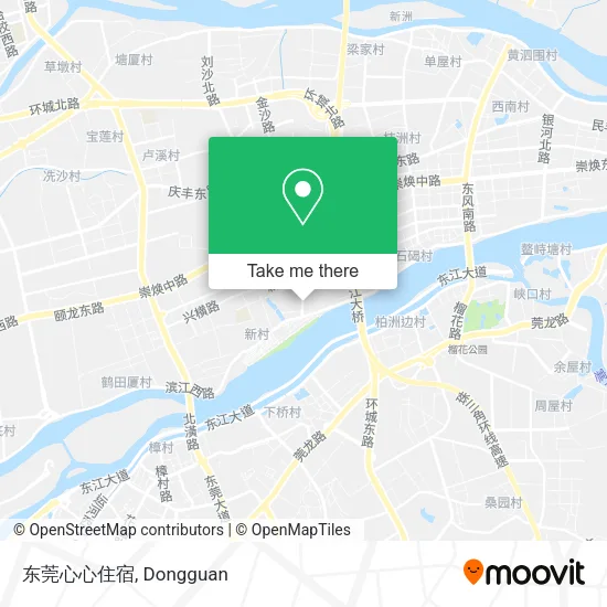 东莞心心住宿 map