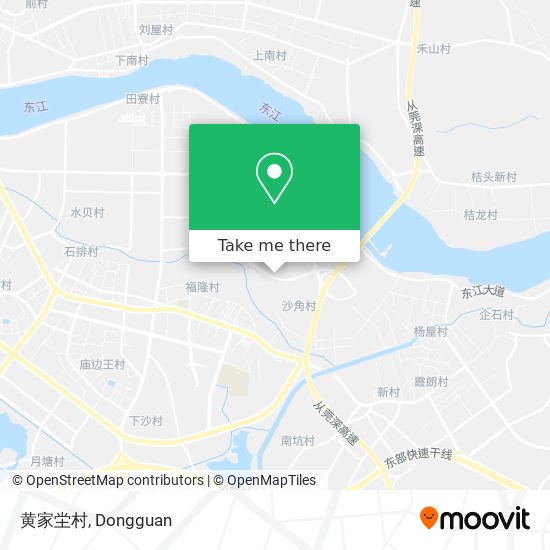 黄家坣村 map