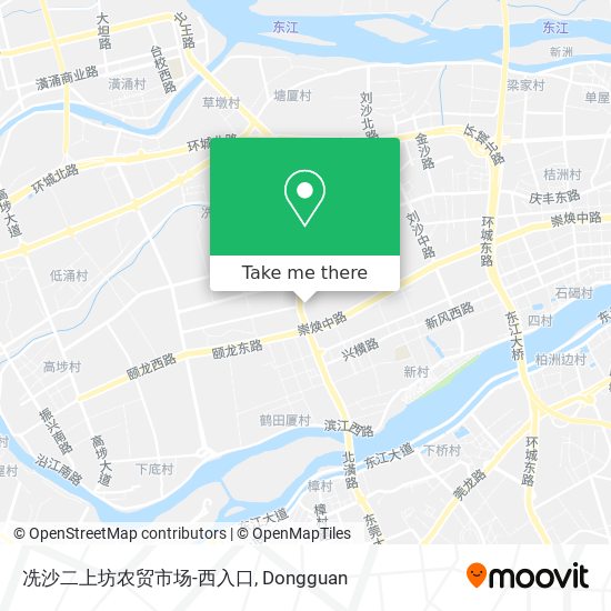 冼沙二上坊农贸市场-西入口 map