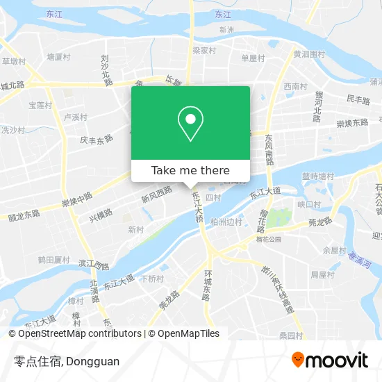 零点住宿 map