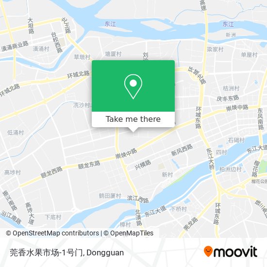 莞香水果市场-1号门 map