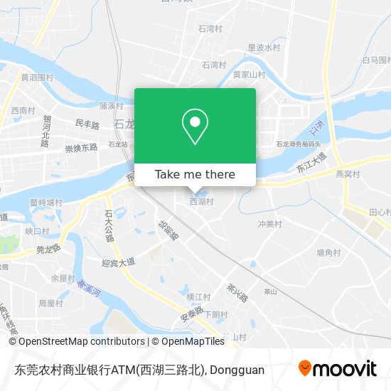 东莞农村商业银行ATM(西湖三路北) map