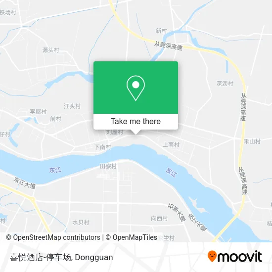喜悦酒店-停车场 map