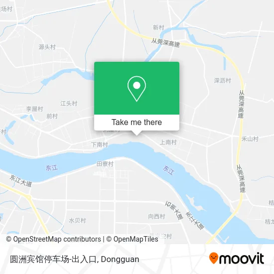 圆洲宾馆停车场-出入口 map