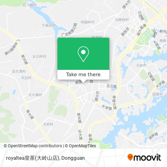 royaltea皇茶(大岭山店) map
