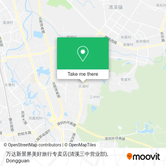 万达新景界美好旅行专卖店(清溪三中营业部) map