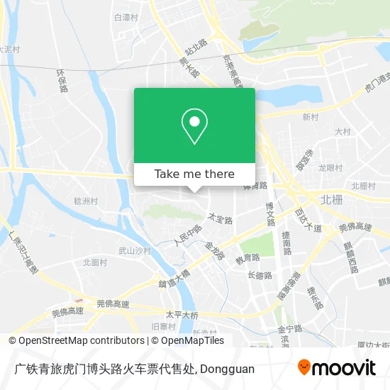 广铁青旅虎门博头路火车票代售处 map