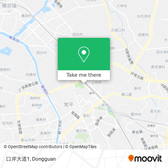 How to get to 口岸大道1 in 东莞市by Bus?