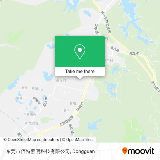 东莞市佰特照明科技有限公司 map