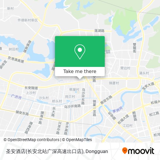 圣安酒店(长安北站广深高速出口店) map