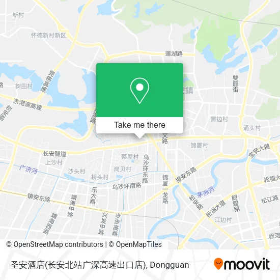 圣安酒店(长安北站广深高速出口店) map