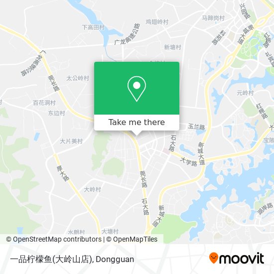 一品柠檬鱼(大岭山店) map