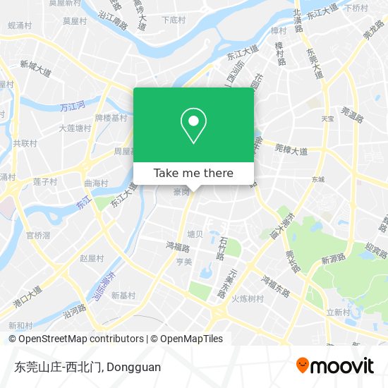 东莞山庄-西北门 map