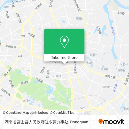 湖南省蓝山县人民政府驻东莞办事处 map