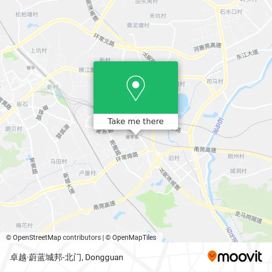 卓越·蔚蓝城邦-北门 map