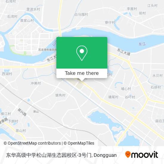 东华高级中学松山湖生态园校区-3号门 map