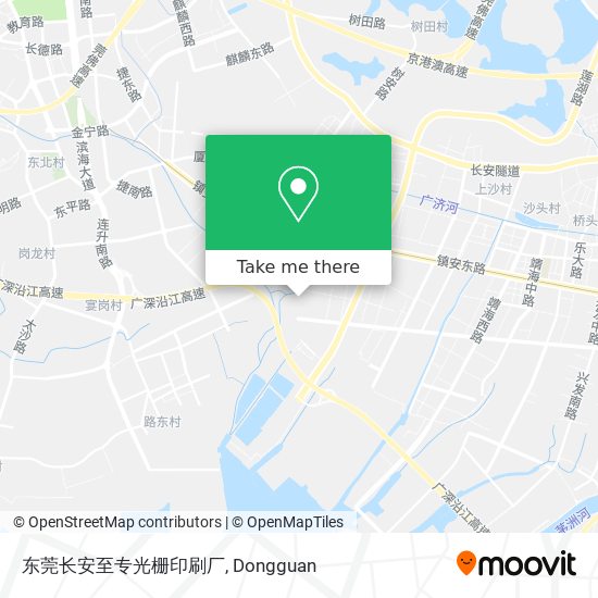 东莞长安至专光栅印刷厂 map