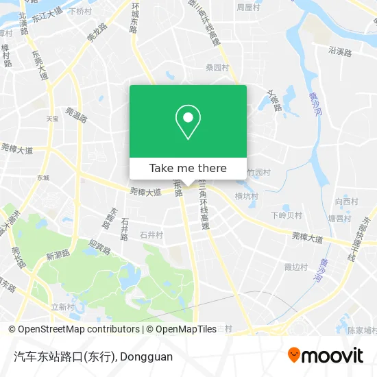 汽车东站路口(东行) map