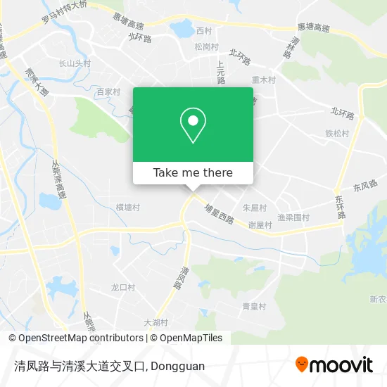 清凤路与清溪大道交叉口 map