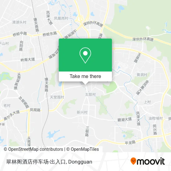 翠林阁酒店停车场-出入口 map