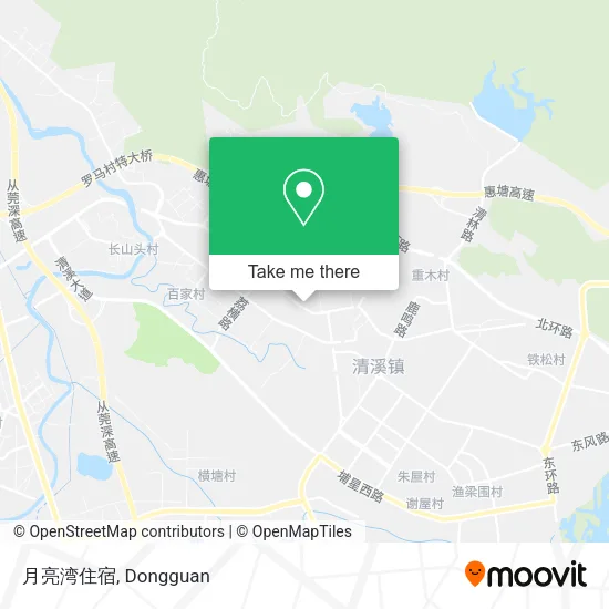 月亮湾住宿 map