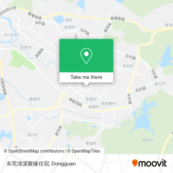 东莞清溪聚缘住宿 map