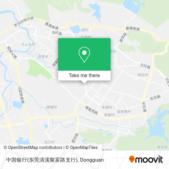 中国银行(东莞清溪聚富路支行) map