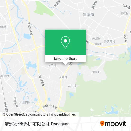 清溪光华制锁厂有限公司 map