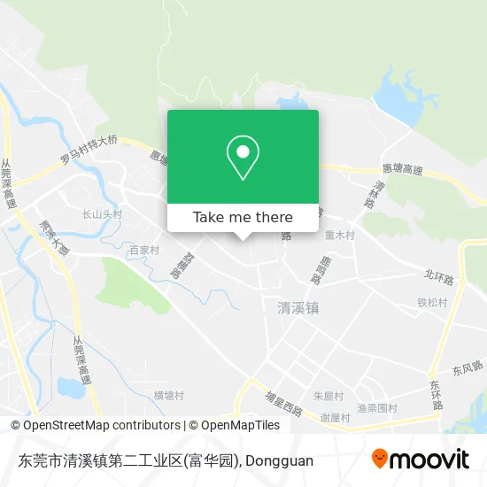 东莞市清溪镇第二工业区(富华园) map