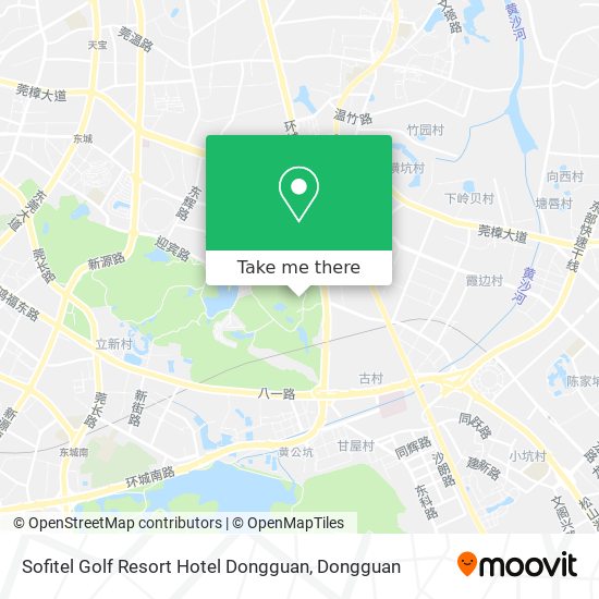 Sofitel Golf Resort Hotel Dongguan map