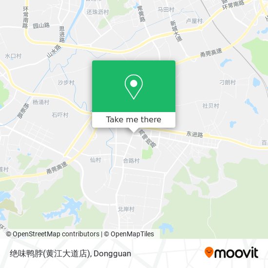 绝味鸭脖(黄江大道店) map