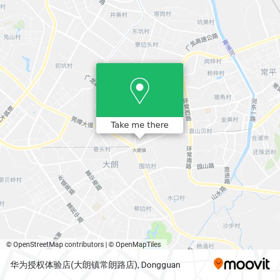 华为授权体验店(大朗镇常朗路店) map