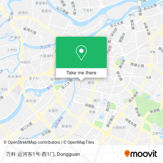 万科·运河东1号-西1门 map