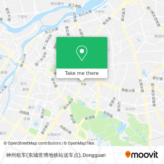 神州租车(东城世博地铁站送车点) map