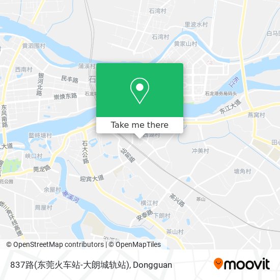 837路(东莞火车站-大朗城轨站) map