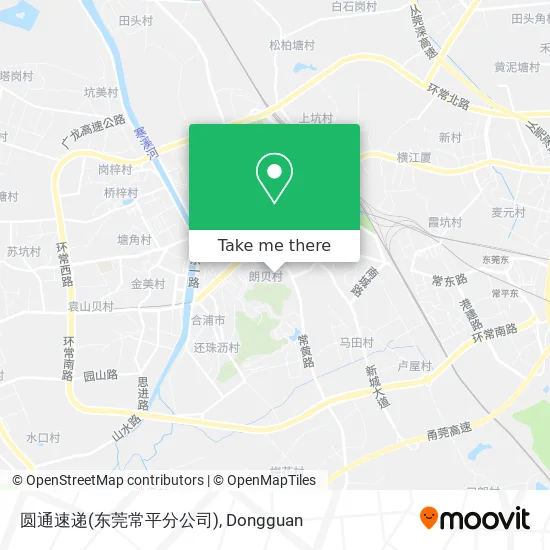 圆通速递(东莞常平分公司) map