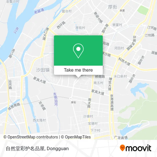 自然堂彩护名品屋 map
