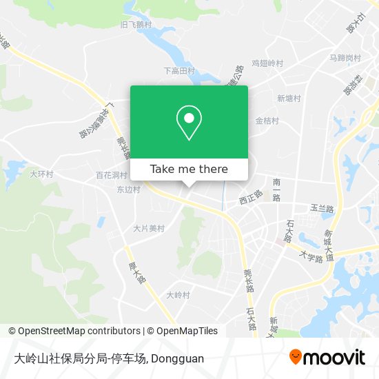 大岭山社保局分局-停车场 map