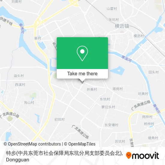 特步(中共东莞市社会保障局东坑分局支部委员会北) map