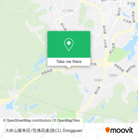 大岭山服务区/莞佛高速(路口) map