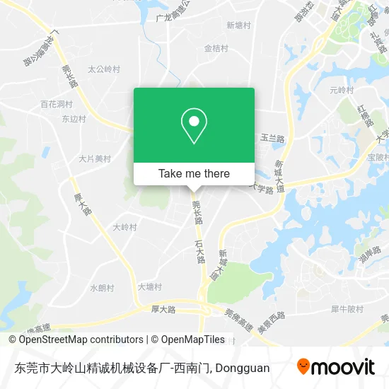 东莞市大岭山精诚机械设备厂-西南门 map