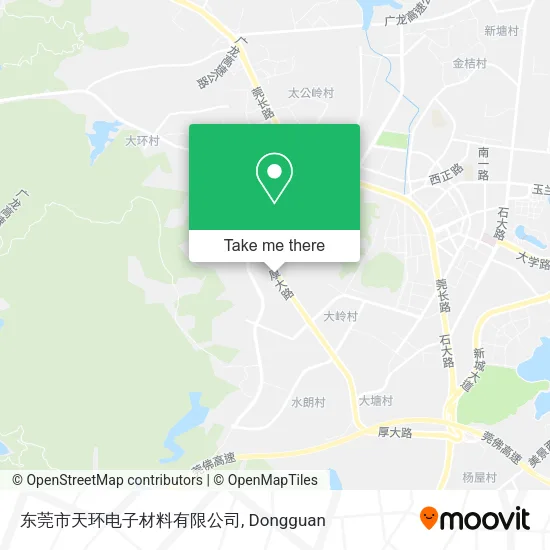 东莞市天环电子材料有限公司 map