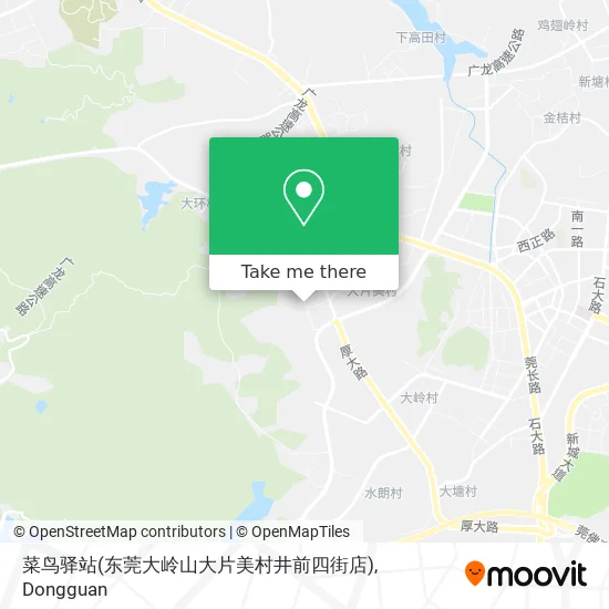 菜鸟驿站(东莞大岭山大片美村井前四街店) map