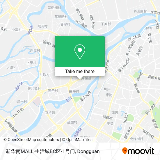 新华南MALL·生活城BC区-1号门 map