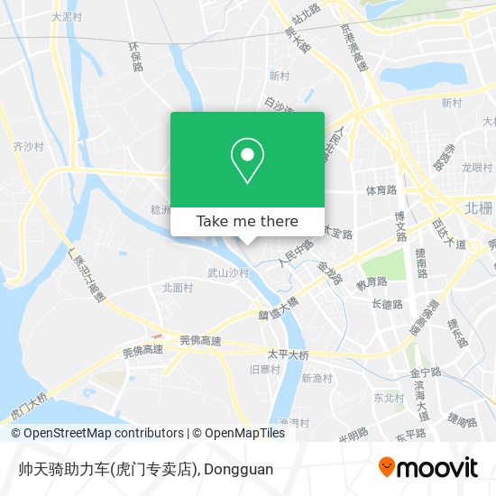 帅天骑助力车(虎门专卖店) map