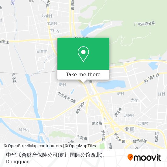 中华联合财产保险公司(虎门国际公馆西北) map