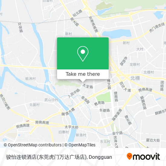 骏怡连锁酒店(东莞虎门万达广场店) map